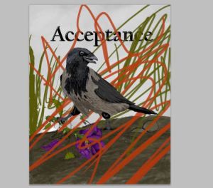 An outtake from the cover where I just squiggled it all out in frustration.