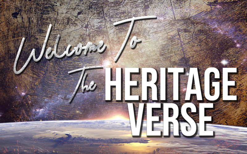 Welcome to the Heritage Verse text banner